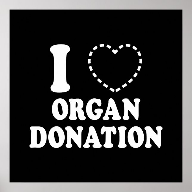 I {VERMISSTES HERZ} ORGANSPENDE POSTER (Vorne)