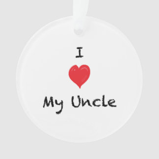 I versah Liebe mein Onkel Custom 2 Foto-Verzierung Ornament