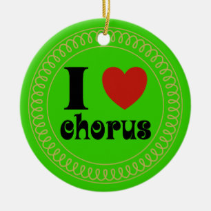 I verzieren Liebe-Chor Geschenk Keramikornament