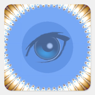 I Vision Quadratischer Aufkleber