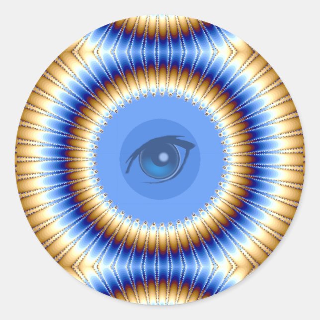 I Vision Runder Aufkleber (Vorderseite)