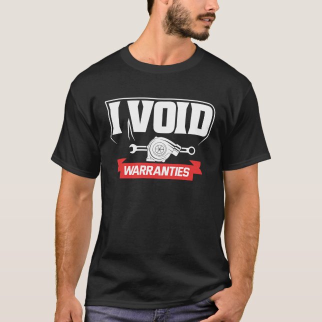 I void Warranties  Mechanics T-Shirt (Vorderseite)