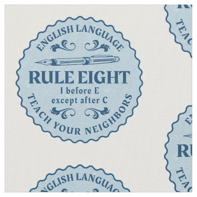 I vor E, außer nach C Rule Funny Stoff (Nahaufnahme)