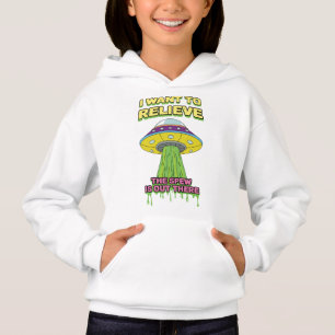 I Wand zu entspannen - Funny UFO - Puke Spaß Hoodie