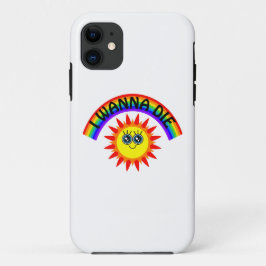 I Wanna Die - Regenbogen Lächeln Sun Case-Mate iPhone Hülle