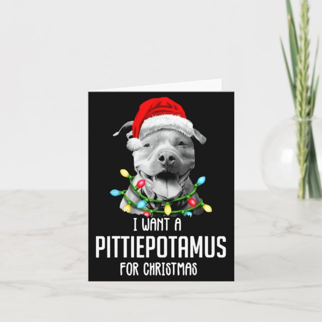 I Want A Ttietamus For Christmas Funny Tbul _1  Karte (Vorderseite)