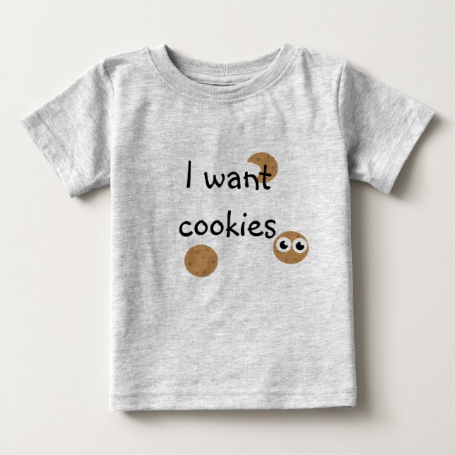 I want cookies t-shirt (Vorderseite)