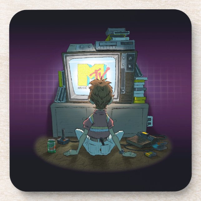 “I Want My Mtv” Coasters (Set of 6) Getränkeuntersetzer (Vorderseite)