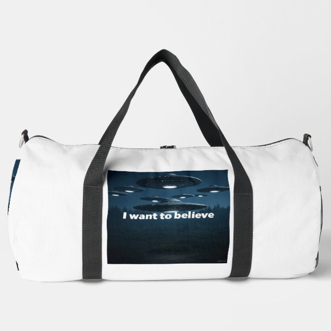 I want to believe duffle bag (Vorderseite)