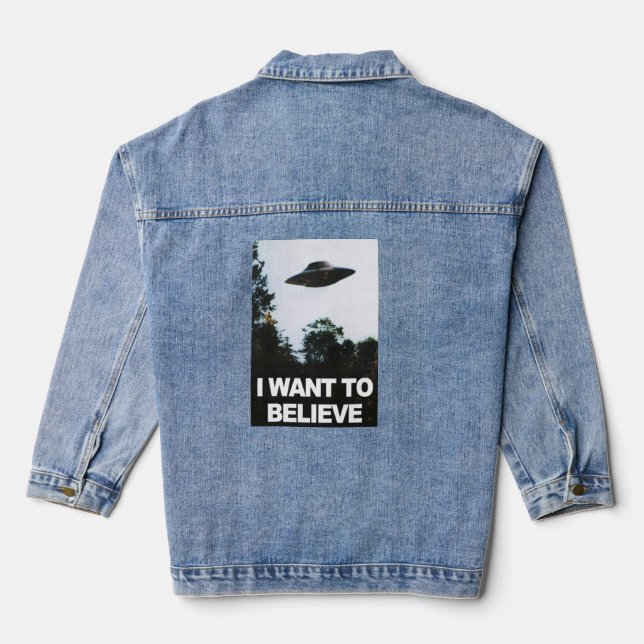 I want to believe jeansjacke (Rückseite)
