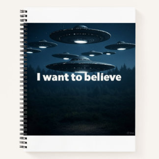 I want to believe notizbuch