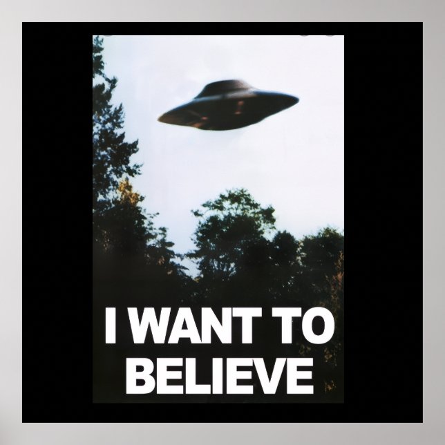 I want to believe poster (Vorne)