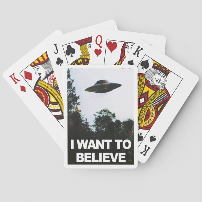 I want to believe spielkarten (Rückseite)