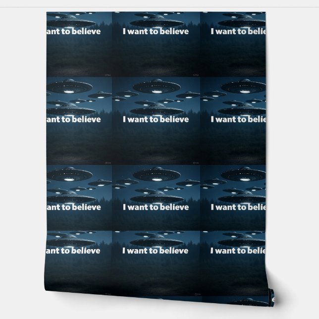 I want to believe tapete (Abrollen)