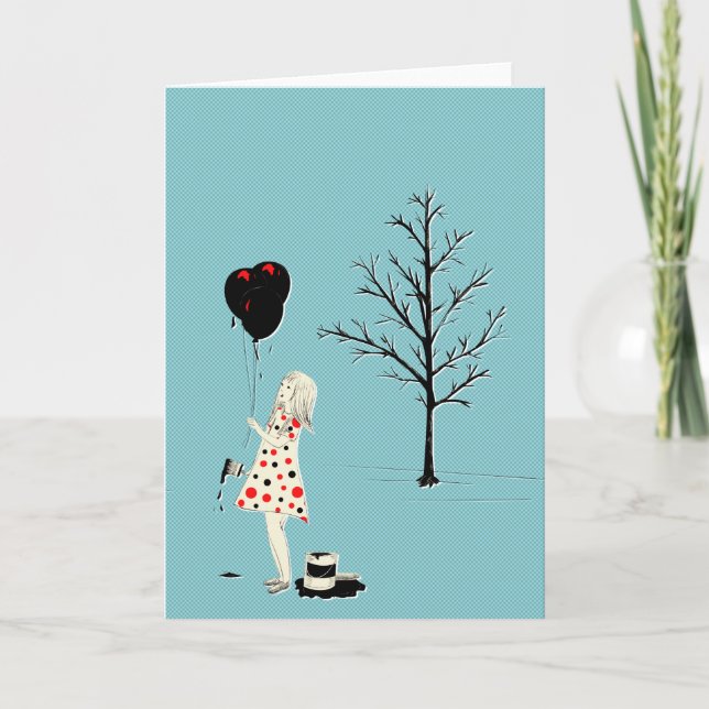 I want to paint it black greeting card karte (Vorderseite)