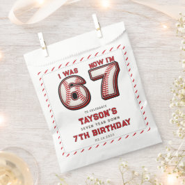 I Was 6, Now I’m 7 – Baseball 7th Birthday Geschenktütchen