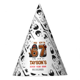 I Was 6, Now I’m 7 – Hockey 7th Birthday Party Partyhütchen