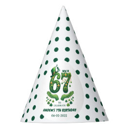 I Was 6 Now I’m 7 St. Patrick’s Day Boy Birthday Partyhütchen