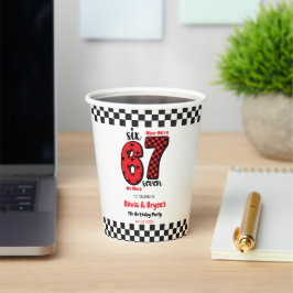 I Was 6, Now I’m 7 – Twin 7th Birthday for Kids Pappbecher