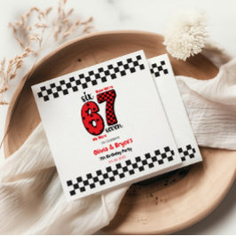 I Was 6, Now I’m 7 – Twin 7th Birthday for Kids Serviette