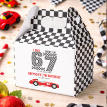 I Was 6 Now I'm 7 Race Car Boy Birthday Party