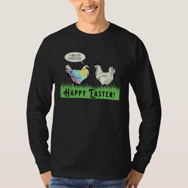 I Was An Easter Egg Chicken Men Women Kids Easter  T-Shirt (Vorderseite)