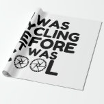 I Was Cycling Geschenkpapier<br><div class="desc">Cool,  Comic,  Love,  Funny,  Coupes,  Vintage Sports,  Retro,  Party,  Cute,  Christmas,  Nerd,  Humor,  Geek,  Hipster</div>