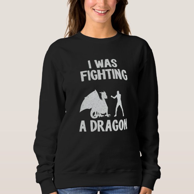 I Was Fighting A Dragon After Surgery Recovery Bro Sweatshirt (Vorderseite)