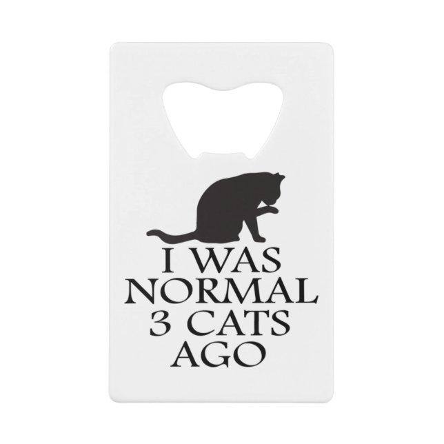 i-was-normal-3-cats-vor-lustig-cat geldbeutel flaschenöffner (Vorderseite)