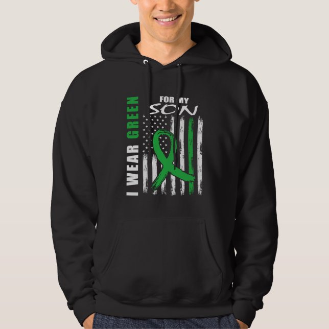 I Wear Green For My Son Kidney Disease Awareness F Hoodie (Vorderseite)