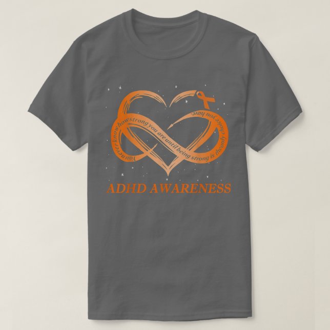I Wear Orange For ADHD Awareness Warrior 799 T-Shirt (Design vorne)