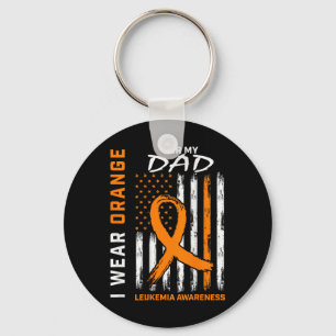 I Wear Orange For Dad Leukemia Awareness Americ Schlüsselanhänger