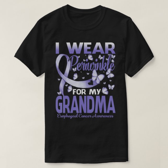 I Wear Periwinkle For My Grandma Esophageal Cancer T-Shirt (Design vorne)