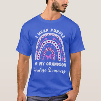 I Wear Purple For My Grandson Overdose Awareness R T-Shirt