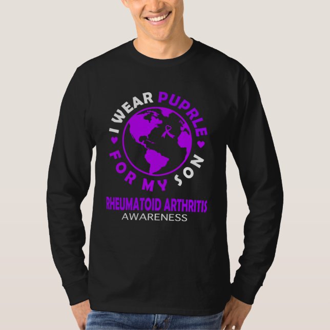 I wear PURPLE for my SON RHEUMATOID ARTHRITIS Awar T-Shirt (Vorderseite)