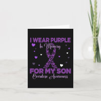I Wear Purple In Memory For My Son Overdose Awaren