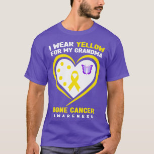 I Wear Yellow for My Grandma Bone Cancer Awareness T-Shirt