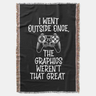 I Went Outside - Funny Gamer Decke