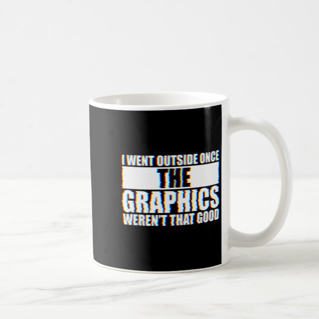 I Went Outside Once, Graphics Weren't That Good  Kaffeetasse (Rechts)