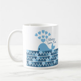 I Whaley Liebe Sie! Blau Kaffeetasse