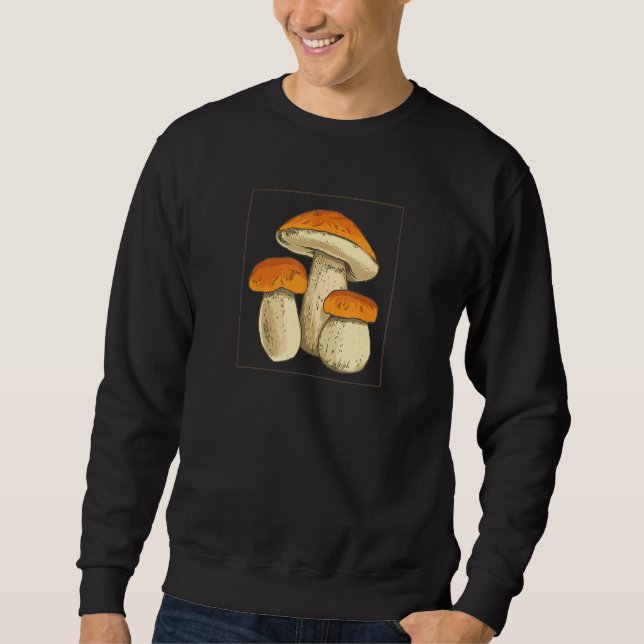 I Will Find You Mushroom Morel Mycophile Morchella Sweatshirt (Vorderseite)