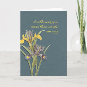 I will Miss You, Hospice, Goodbye Karte