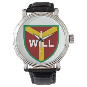 "I Will" Motto, Slogan von Chicago, IL Armbanduhr