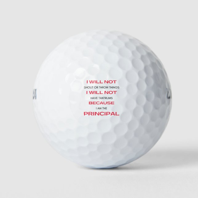 I Will Not Shout Or Throw Things 2 Golfball (Vorderseite)