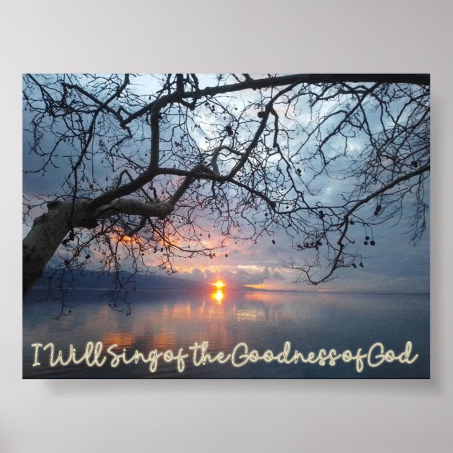 I Will Sing of the Goodness of God Poster (Vorne)