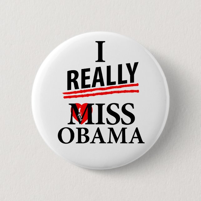 I wirklich Fräulein Obama! Button (Vorderseite)