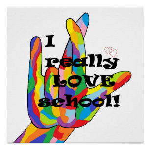 I WIRKLICH Liebe SCHOOL Poster