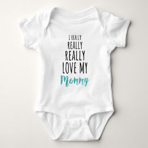I wirklich wirklich wirklich Liebe mein Mama Chic Baby Strampler