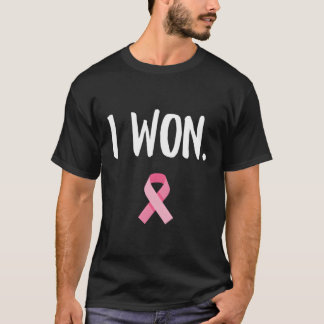 I Won K Ribbon Survivor Brustkrebs Bewusstsein T-Shirt