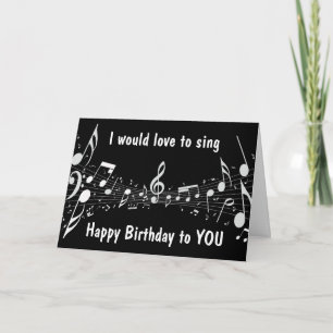 I WON'T SING TO SAVE YOUR EARS **BIRTHDAY CARD** KARTE